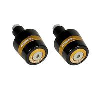 Coppia di contrappesi Accossato con inserto colorato oro per manubri con foro interno Ø da 12mm a 20mm per Yamaha X-Max 400 dal 2013 al 2014 (CC 400)