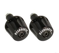 Coppia di contrappesi Accossato neri per manubri con foro interno Ø da 12mm a 20mm per Kawasaki Z800 dal 2013 al 2016 (CC 800)