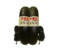 Coppia di Copertoni Pneumatici Gomme 2.75-14 CST + camere d'aria x scooter 50cc
