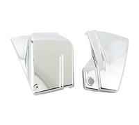 Coppia di coperture laterali della batteria del motociclo Coperchio laterale sinistro destro della batteria Sostituzione per VStar 650 DragStar 650 XVS650 XVS650A Tutto l'anno(Chrome Plated)
