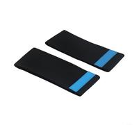 Coppia di coperture per pattini a rotelle con materiale elastico a doppio strato che offrono una protezione affidabile antigraffio e anti-usura per pattini (M (S(25-33 taglie) nero)