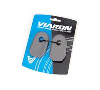 Coppia di coperture per pedivelle per bicicletta, in silicone flessibile, compatibile con la maggior parte dei modelli di guarnitura su biciclette moderne (grigio)