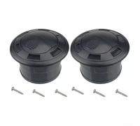 Coppia di coperture per prese d'aria di forma rotonda per auto, camper, autobus, roulotte, compatibili con il flusso d'aria del veicolo