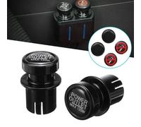 Coppia Di Coperture Presa Auto 21mm 12 Volt Nero ABS Eurowagens