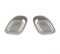 Coppia di copri pulsanti per poggiatesta, colore argento, per Mercedes W212 2009 - 2015, interni cromati