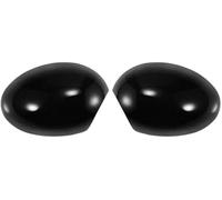 Coppia di Copri specchietti retrovisori Laterali Sinistro e Destro per Auto, di Ricambio, Colore Nero Lucido, per BMW, Mini, Clubman R55 Hatchback, Cooper R56 Cabrio R57 Coupé R58.
