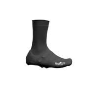 Coppia di copriscarpe velotoze alti con bottoni a pressione in silicone neri