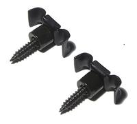 Coppia di corde per basso nero per chitarra e albero di fissaggio, 10,8 mm, distanza tra le corde, 4,7 mm