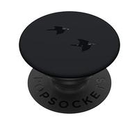 Coppia di corvi ombra in volo silenzioso PopSockets PopGrip Adesivo