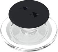 Coppia di corvi ombra in volo silenzioso PopSockets PopGrip per MagSafe