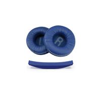 Coppia di cuscinetti auricolari di ricambio da 70 mm, federa, compatibile con, set blu