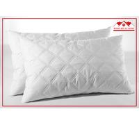 Coppia di Cuscini in Fiocco di Memory 45X75 cm Confortevole e Adatto per B & B