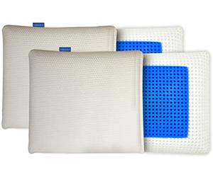 Coppia di Cuscini Memory Foam Veradea Unico a forma di Saponetta Ortopedico e 100% Made in Italy Antiacaro Anallergico e Traspirante
