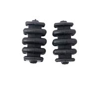 Coppia di di Freccia stabilizzatore Compound in Gomma antivibrante Accessori tiro con L' (Nero)