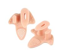 Coppia di distanziatori morbidi per alluce valgo sollievo dai flussi d'aria migliorati con punti di massaggio per affaticamento del piede e riduzione della pressione calzini separatori per dita dei