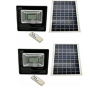 Coppia Di Fari Da 50W SMD Luce Bianca Con Pannello Solare E Sensore