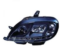 Coppia Di Fari Proiettori LHD LED Drago Chiari Neri Per Citroen Saxo 99-04