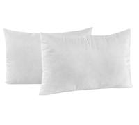 Coppia di Federe 52x82 cm in Microfibra Tinta Unita Bianco