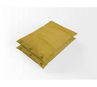 coppia di federe copricuscino art candy copriguanciale per cuscino da letto 50x80cm in fibra di cotone con chiusura laterali a bottone colorati tinta unita colore giallo sole