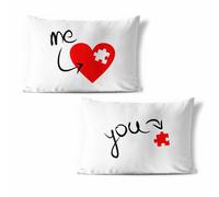 Coppia di federe da letto pezzo del mio cuore