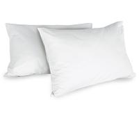 Coppia Di Federe In Cotone 52x80 CM Bianco Set Di 2 Tinta Unita 100 Percento