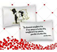 Coppia di Federe Love Personalizzate CoN "FRASE JIM MORRISON " regalo unico