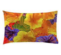 Coppia di federe set di 2 federe stampa digitale diverse fantasie 100% cotone made in italy (INTENSO)