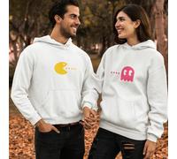 Coppia di Felpe "Pac-man", idea regalo San Valentino.