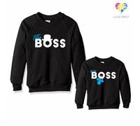 Coppia Di Felpe Padre/Figlio/a Festa del Papà "Big Boss"