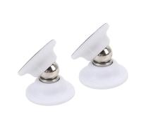 Coppia di Fermaporta Magnetici per, Riducono il Rumore, Ferma Bagagli per Porta del, con Nastro Adesivo, per Rimorchio Viaggio, (WHITE)