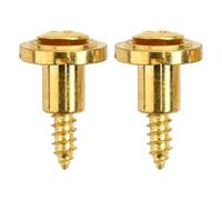 Coppia di fermi per corde per chitarra elettrica con viti di montaggio per una migliore accordatura e prestazioni (alta 2 pezzi, oro)