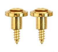 Coppia di fermi per corde per chitarre elettriche con viti per prestazioni ottimali (alta 2 pezzi, oro)