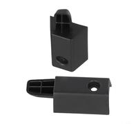 Coppia di fermi per tende per bagagliaio, per modelli Land Rover, compatibili con OE LR012846 LR012845 LR012847, accessori interni beige e nero (nero)