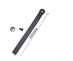 Coppia di fibbie a cricchetto e cinghia per attacco snowboard con diametro del foro per vite da 5 mm e dimensioni ottimizzate per stabilità (B)