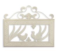 Coppia di galline e galli da parete - bianco replica design retrò decorazione