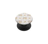 Coppia di galline rustiche fattoria prato acquerello PopSockets PopGrip Adesivo