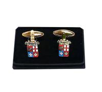 COPPIA DI GEMELLI DELLA MARINA MILITARE SCATOLA REGALO MATRIMONIO MARINAIO TWINS