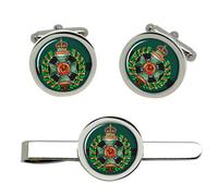 Coppia Di Gemelli E Fermacravatta Rifle Brigade, Esercito Britannico
