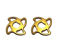 Coppia di ghiere di regolazione precarico Accossato oro con esagono interno da 14 mm per Suzuki Gsx-R 600 dal 1997 al 2003 (CC 600)