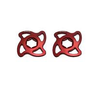 Coppia di ghiere di regolazione precarico Accossato rosse con esagono interno da 22 mm per Suzuki Rgv 250 M-T dal 1991 al 1996 (CC 250)