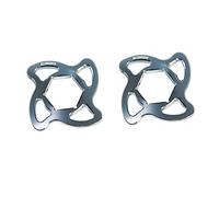 Coppia di ghiere di regolazione precarico Accossato titanio con esagono interno da 14 mm per Suzuki Sv 1000 dal 2003 al 2007 (CC 1000)
