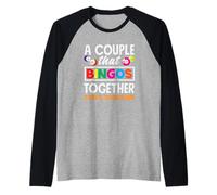 Coppia di giocatori di bingo che i bingo insieme rimangono insieme Maglia con Maniche Raglan