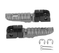 Coppia di gradini per piedi anteriori Pedals Modifica moto adattamento per multiple, tra cui CB125R CB300R CB1300SF CB600F e multipli come S1000F Z 250R V Strom250 (Ti Color)