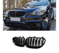 Coppia di griglie anteriori a doppia linea E60 E61 M5 Serie 5 04-09, colore nero lucido