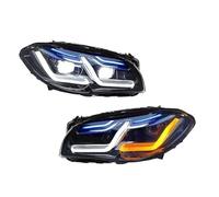 Coppia di Gruppi ottici Anteriori a LED,Adatti per BMW Serie 5 F10 F11 2011-2017 528i 535i,fari allo Xeno con AFS e indicatori di direzione sequenziali (Adatti per Xeno,Adatti per 2014-2017 con AFS)