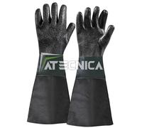 Coppia di guanti da sabbiatura per sabbiatrice FERVI 0580/21
