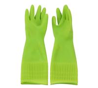 Coppia di guanti in lattice riutilizzabili resistenti all'acqua, resistenti alle stoviglie, spessi aiuti igienici per cucina, lavelli, superfici del bagno, impugnatura durevole, accessorio per lavori