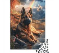 Coppia di gufi colorati, puzzle da 1000 pezzi, simpatico paio di uccellini, puzzle premium per la famiglia, interazione genitore-figlio, team building, attività sociale, rompighiaccio, 75x50cm/1000pcs