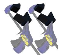 Coppia di impugnature angolari per Irwin Mini Quick Grips (2) morsetti ad angolo retto stampati in 3D a presa rapida, morsetti per la lavorazione del legno, compatibili con morsetti Irwin, piccoli