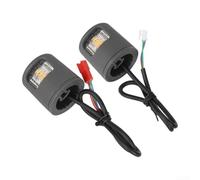 Coppia di indicatori di direzione rotondi per Xiaomi per 4lite per scooter Gen2 che supportano manovre sicure in condizioni di scarsa illuminazione (rosso + bianco)